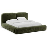 Micadoni Zelena oblazinjena zakonska postelja s prostorom za shranjevanje z letvenim dnom 160x200 cm Martina – | Shoptok.si