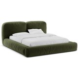 Micadoni Zeleni tapecirani bračni krevet s prostorom za odlaganje s podnicom 160x200 cm Martina – | shoptok.hr