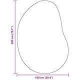  Tepisi za područja HUARTE Crna 100 x 200 cm Poliester | shoptok.hr