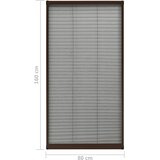  Zaslon protiv insekata za prozore aluminijski smeđi 80 x 160 cm | shoptok.hr