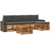  Set vanjskih sofa 6 pcs Prirodna i antracit | Eponuda.com