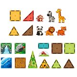 Magnetic Construction Blocks Wild Animals Jungle ZOO 27 pcs. | shoptok.hr