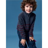 Sinsay Pamučni džemper half-zip na pruge Cijene