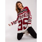 BADU Sweater-BA-SW-2206.48P-burgundy | Shoptok.si