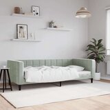 vidaXL Dnevni krevet svjetlosivi 90 x 200 cm baršunasti | shoptok.hr