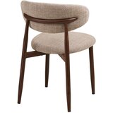 House Nordic Bež/temno rjav oblazinjen jedilni stol Levanto – | Shoptok.si