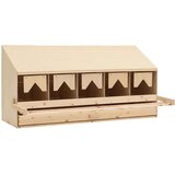  Gnezdi&amp;scaron;če za koko&amp;scaron;i s 5 predelki 117x33x54 cm trdna borovina, (20767472) Slike