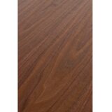 White Label Okrogla jedilna miza v orehovem dekorju ø 120 cm Laurent – | Shoptok.si