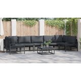 vidaXL Sjedeća garnitura za vrt 8 pcs Antracit Čelik | shoptok.hr