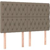  Box spring postelja z vzmetnico LED taupe 160x200 cm blago, (20899428) | Shoptok.si