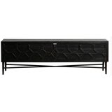 BePureHome Crna TV komoda od recikliranog drva 160x50 cm Bequest – | shoptok.hr
