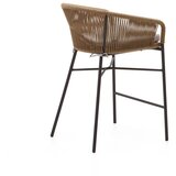 Kave Home Bež kovinski vrtni barski stol Yanet – | Shoptok.si