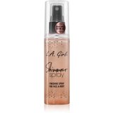 L.A. Girl Cosmetics Shimmer Spray pršilo za fiksiranje make-upa za obraz in telo odtenek Rose Gold 80 ml | Shoptok.si