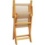  3-dijelni bistro set od polipropilen i masivnog drva bež | shoptok.hr