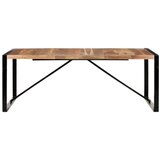  Blagovaonski stol 200 x 100 x 75 cm od masivnog drva i šišama | shoptok.hr