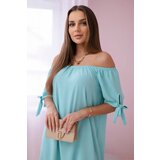 Kesi Włoski Dress tied on the sleeves light mint | shoptok.hr