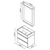 Lineart Ogledalo LINEART PLAZA 600 legnano (PLA0600L.LD) | Eponuda.com