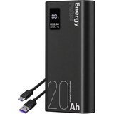  Obal Me EnergyPulse prenosna baterija 20000mAh 22W z digitalnim zaslonom črne barve Cene