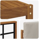  Set vanjskih sofa 9 kom. Prirodna i svijetlo siva | shoptok.hr