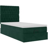  Okvir kreveta s madracima tamnozeleni 100x200cm baršunasti | shoptok.hr