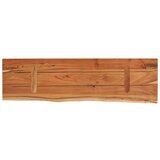 vidaXL Stenska polica 60x20x2,5 cm pravokotna akacija naraven rob | Shoptok.si