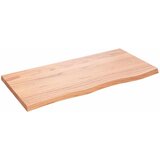 Maison Chic Stenska polica - Viseča Polica svetlo rjava 100x50x(2-4) cm trdna hrastovina, (21784734) Cene