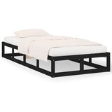 Okvir za krevet crni 75x190 cm jednokrevetni masivno drvo | Eponuda.com