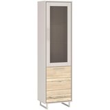Livetastic VITRINA, masivno kašmir, hrast bianco | Shoptok.si