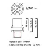 Bb Link led svetiljka JM-4601 u/z plafonska crna 12W 3000K 24° dim. | Eponuda.com