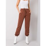 RUE PARIS Sweatpants-RV-DR-6120.03P-dark brown | Shoptok.si