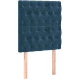  Posteljni okvir z vzglavjem temno moder 80x200 cm žamet, (20906142) | Shoptok.si