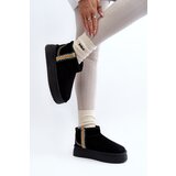 Boto Platform Snow Boots with Pattern Black Udra | shoptok.hr