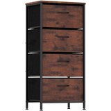 Costway Komoda s 4 predali Spalnica s kovinskim okvirjem, (5000203649) Cene