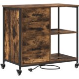 Uredski ormar Dimljeni hrast 76 x 41 x 72 cm Konstruirano drvo | shoptok.hr