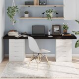 vidaXL Stolna ploča tamnosmeđa 200x60x(2-6) cm obrađena masivna hrast | shoptok.hr