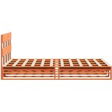 vidaXL Okvir kreveta bez madraca voštano smeđi 135x190 cm od borovine | shoptok.hr