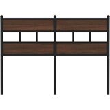  Uzglavlje smeđa boja hrasta 120 cm čelik i konstruirano drvo | shoptok.hr