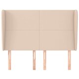  Uzglavlje s ušima boja cappuccina 147x23x118/128cm umjetna koža | shoptok.hr
