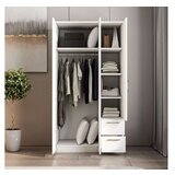 Hanah home merlin - white white wardrobe | ePonuda.com