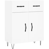  Visoka komoda bijela 69,5x34x180 cm konstruirano drvo Slike