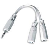 GEMBIRD EUROPE Audio kabl spliter, 3,5mm stereo to 2×3,5mm stereo, 10cm, GEMBIRD CCA-415W Cijene