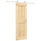 vidaXL Klizna vrata s priborom za montažu 70 x 210 cm masivna borovina | shoptok.hr
