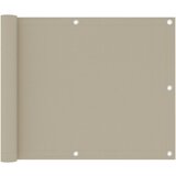 vidaXL Balkonsko platno bež 75x500 cm oksford blago Cene