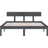  Okvir za krevet masivno drvo sivi 120 x 190 cm mali bračni | shoptok.hr