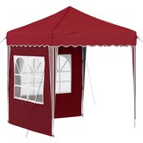  Rastezljivi šator za zabave 195 x 195 x 245 cm Tamno crvena | shoptok.hr