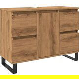 vidaXL Kopalniška omara za umivalnik Artisan Oak 80x33x60 cm | Shoptok.si