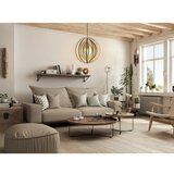  Drveni viseći luster na sajli 1xE27/60W/230V prečnik 50 cm masiv/furnir/kaučukovo drvo | Eponuda.com