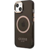 Guess Magsafe ohišje za Apple iPhone 14 TPU Zlata obroba, ?rna, (21244251) Cene