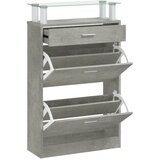vidaXL Omarica za čevlje betonsko siva 63x24x104 cm inženirski les, (20709659) | Shoptok.si