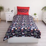 Jerry Fabrics Enojna bombažna otroška posteljnina 140x200 cm Stranger Things "Upside Down" – | Shoptok.si